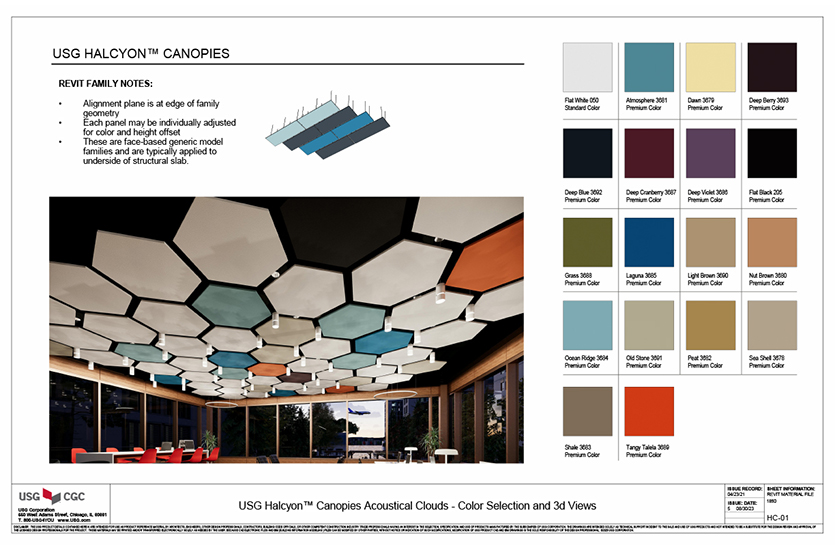 Free Fiberglass Ceiling Tile Revit Download Halcyon Canopies Acoustical Clouds Loadable